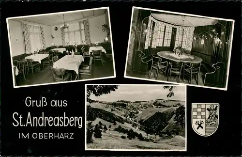 Ansichtskarte Sankt Andreasberg-Braunlage 3 Bild Stadtbahngaststätte 1961