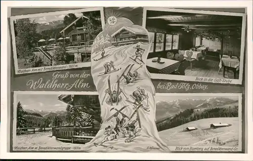 Ansichtskarte Bad Tölz Mehrbild Waldherr Alm 1965