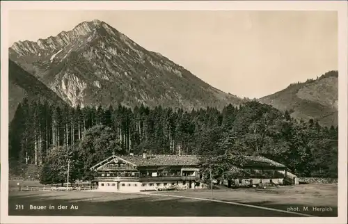 Ansichtskarte Bad Wiessee Gatshaus Bauer in der Au 1935