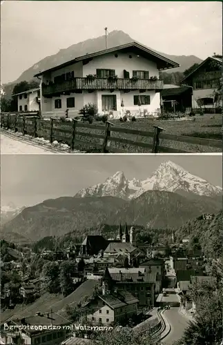 Ansichtskarte Berchtesgaden Stadt und Ferienhäuser - 2 Bild 1960