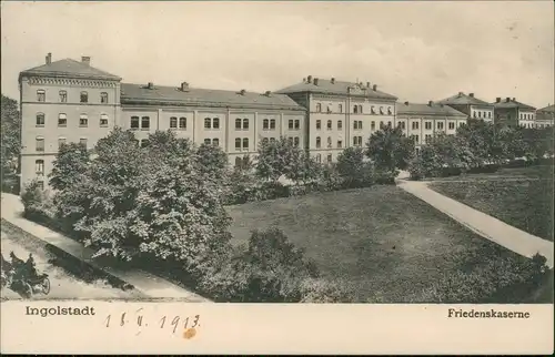 Ansichtskarte Ingolstadt Friedenskaserne 1913