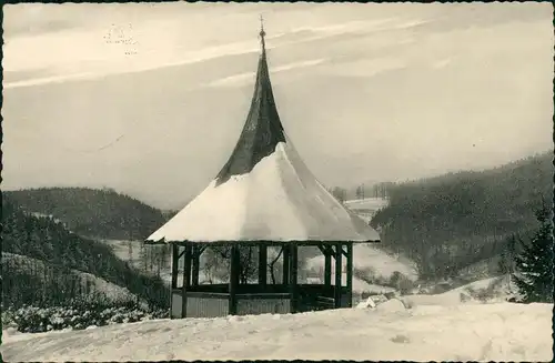 Ansichtskarte Bad Grund (Harz) Eichelberger Pavillon 1958