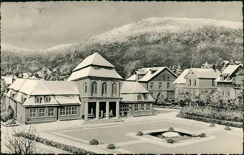 Ansichtskarte Bad Grund (Harz) Stadtpartie im Winter 1962