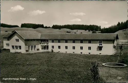 Ansichtskarte Füssen Jugendherberge Allgäu 1961