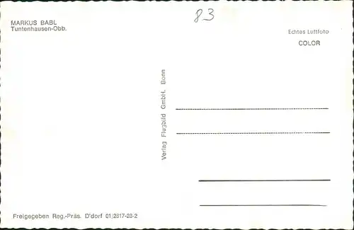Ansichtskarte Tuntenhausen Luftbild MARKUS BABL 1963