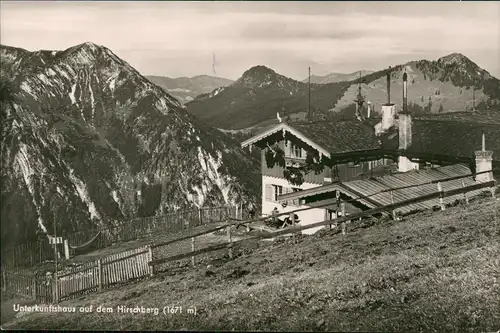 Tegernsee (Stadt) Unterkunftshaus auf dem Hirschberg (1671 m) 1963