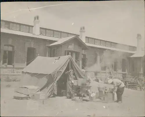 China Mandjurei 滿洲 / 满洲 Mandschurei Feldküche Rußland in China 1912 Privatfoto