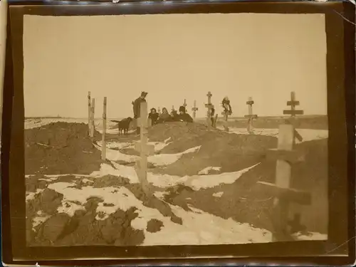 Militär Rußland Россия Soldatengräber Beisetzung 1906 Privatfoto Foto