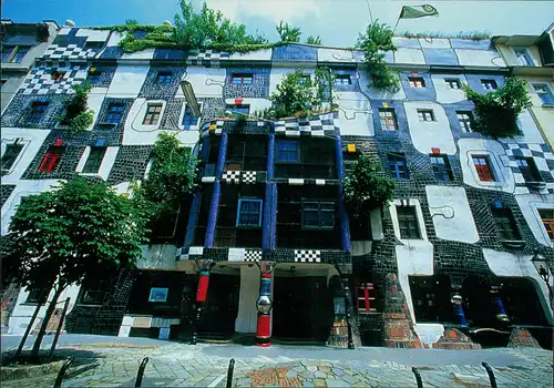 Ansichtskarte Wien HUNDERTWASSER ARCHITEKTUR KunstHaus 2008