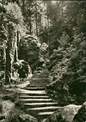 Ansichtskarte Rathen Sächs. Schweiz Schwedenlöcher DDR AK 1973