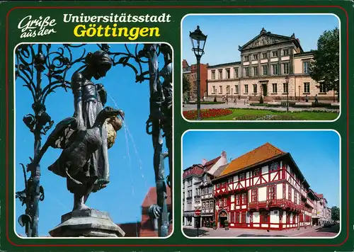 Göttingen Gänseliesel-Brunnen, Aula der Georgia-Augusta, Junkernschänke 1996