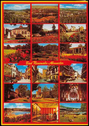 Bad Neuenahr Ahrweiler Mehrbildkarte mit Orts- und Stadtteilansichten 1991