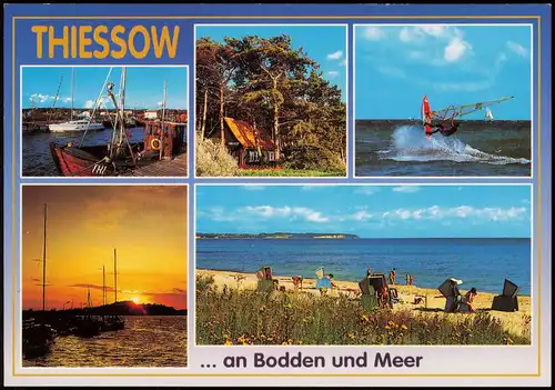 Ansichtskarte Thiessow Mehrbildkarte THIESSOW Mönchgut Insel Rügen 1990