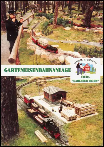GARTENEISENBAHNANLAGE Ferienpark Taura "Dahlener Heide" RAILROAD COMPANY 1990