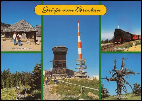 Ilsenburg (Harz) Mehrbildkarte mit Brockenbahn Wolkenhäuschen Eckerloch 2000