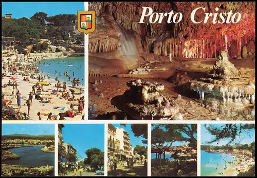 Postales Porto Cristo (Mallorca) Mehrbildkarte mit Ortsansichten 2000