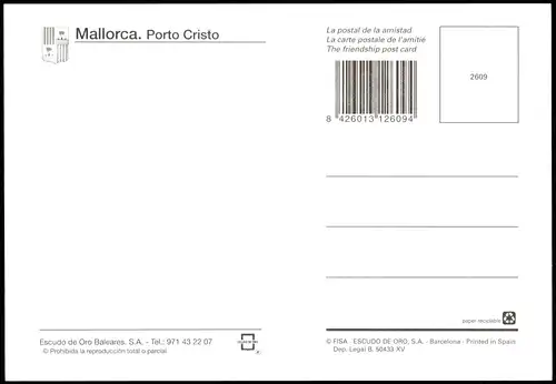 Postales Porto Cristo (Mallorca) Mehrbildkarte mit Ortsansichten 2000