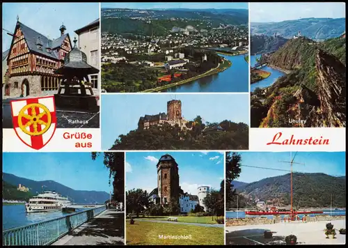 Ansichtskarte Lahnstein Mehrbildkarte mit 6 Ortsansichten 1980