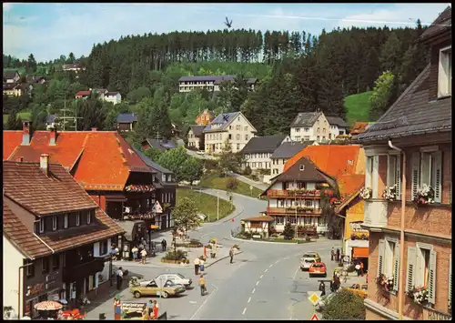 Ansichtskarte Lenzkirch Panorama-Ansicht, Straßen Partie 1998