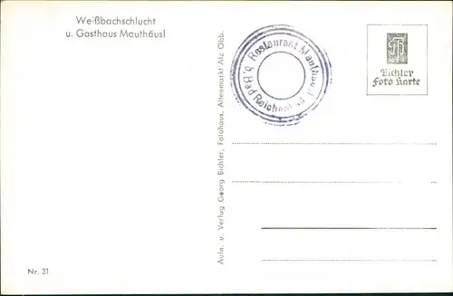 Schneizlreuth Mauthäusl (Deutsche Alpenstraße) Weißbachschlucht 1963