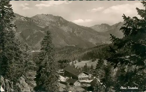 Ansichtskarte Bayrischzell Obere Firstalm gegen Rotwand 1885 m Schliersee 1958