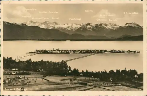 Ansichtskarte Lindau (Bodensee) Stadt, Bodensee 1931