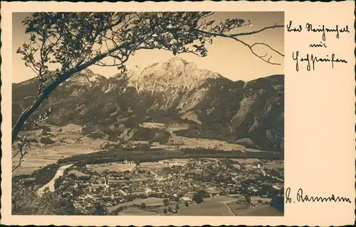 Ansichtskarte Bad Reichenhall Blick auf die Stadt 1931