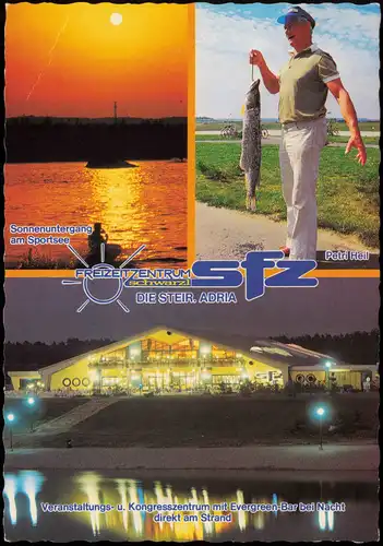 Unterpremstätten Mehrbildkarte mit Sportsee, Angler, Freizeitzentrum 1991