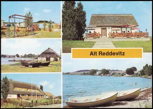 Alt Reddevitz Rügen Middelhagen Zeltplatz, Fischereihafen, Ferienheim Oase 1989