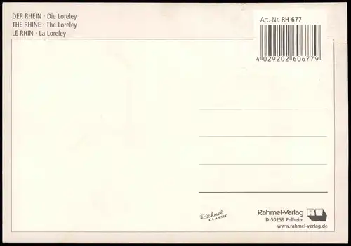 Ansichtskarte Sankt Goar Rheintal an der Loreley 1997