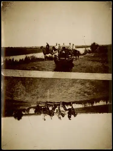 Foto  Militär Rußland - Soldaten am Fluß 1908 Privatfoto Foto