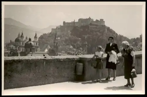 Foto Salzburg Blick auf die Burg 1932 Privatfoto Foto