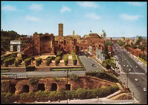 Cartoline Rom Roma Stadtteilansicht Via dei Fori Imperiali 1960