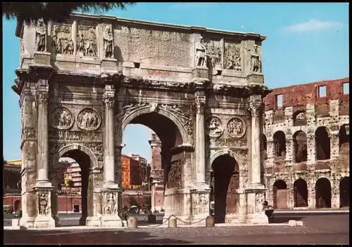 Cartoline Rom Roma Arco di Costantino Der Costantinsbogen 1960