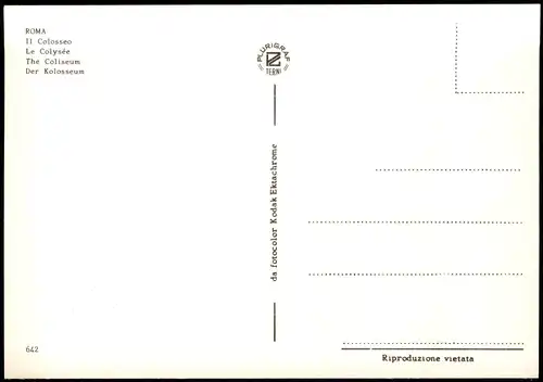 Cartoline Rom Roma Le Colysée The Coliseum 1970