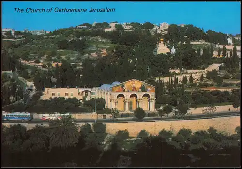 Jerusalem Jeruschalajim (רושלים) Church (Kirche) Gethsemane, Old City 1970