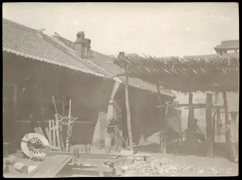 China (Allgemein) Bauer an seiner Hütte 中國 / 中国 Typen China 1905 Privatfoto Foto