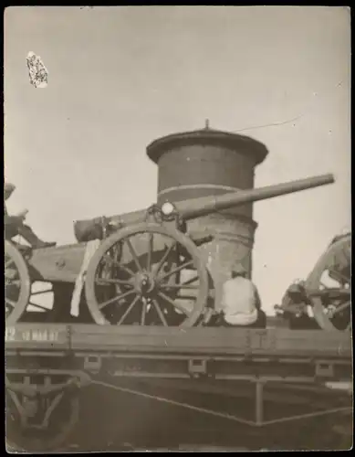 .Russland Rußland Россия Militär Geschütz Eisenbahnwagen 1905 Privatfoto Foto