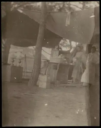 China Chinesinnen im Zelt Typen AK 中國 / 中国 1905 Privatfoto Foto