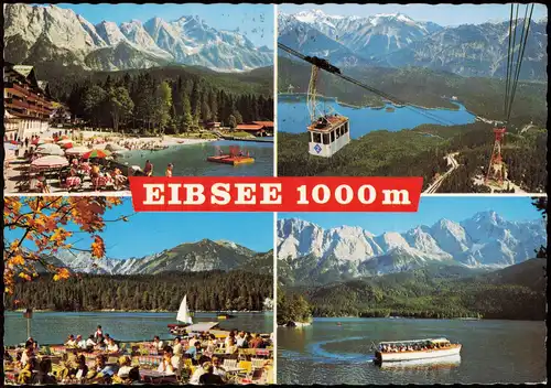 Ansichtskarte Garmisch-Partenkirchen Eibsee Ansichten (Mehrbildkarte) 1972