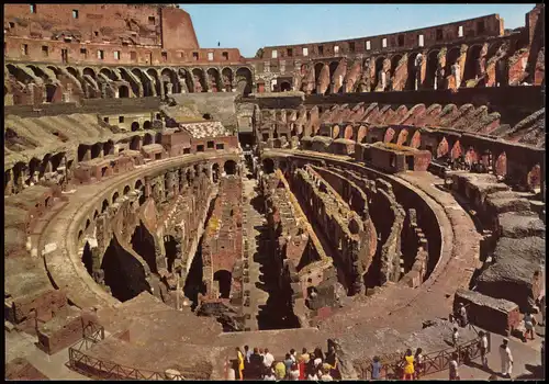 Rom Roma Interno Colosseo Intérieur Colosseo Interior Colosseo 1970