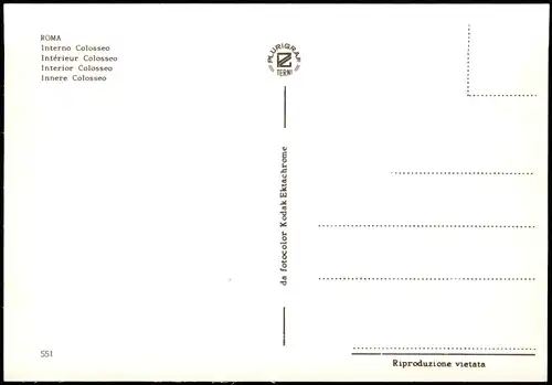 Rom Roma Interno Colosseo Intérieur Colosseo Interior Colosseo 1970