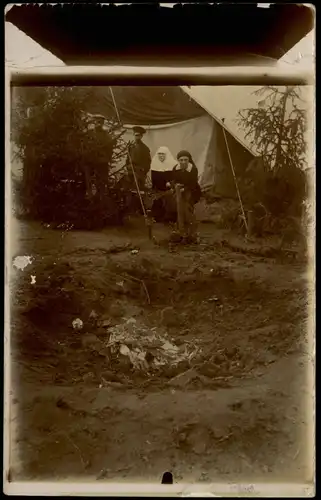 .Russland Rußland Россия Soldaten Krankenschwester  Zeltlager 1908 Privatfoto