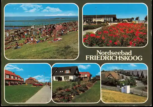 Ansichtskarte Friedrichskoog Mehrbildkarte des Nordseebads 1998