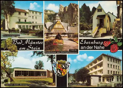 Bad Münster am Stein- Ebernburg Mehrbildkarte  1977/1976