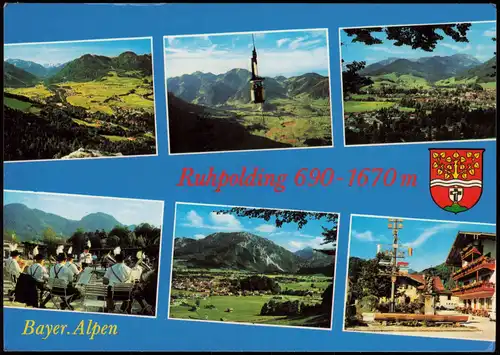 Ansichtskarte Ruhpolding Mehrbildkarte mit Umland-Ansichten 1975