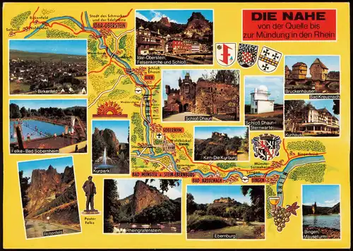 Bad Kreuznach Umland Sehenswürdigkeiten der NAHE (Fluss) 1976/1973