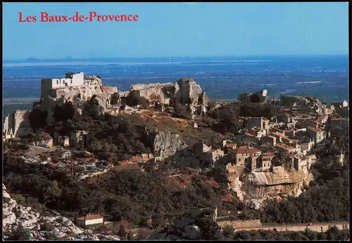 .Frankreich LES BAUX DE PROVENCE Vue sur le château et le village 2000