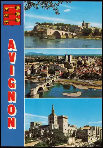 Avignon Mehrbild-AK u.a. Le pont Saint-Bénézet (XIIe siècle) 1980