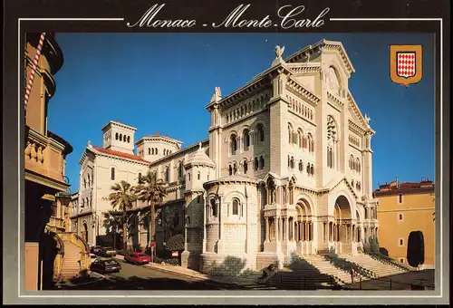 Postcard Monaco Cathedrale (Kathedrale) 1990